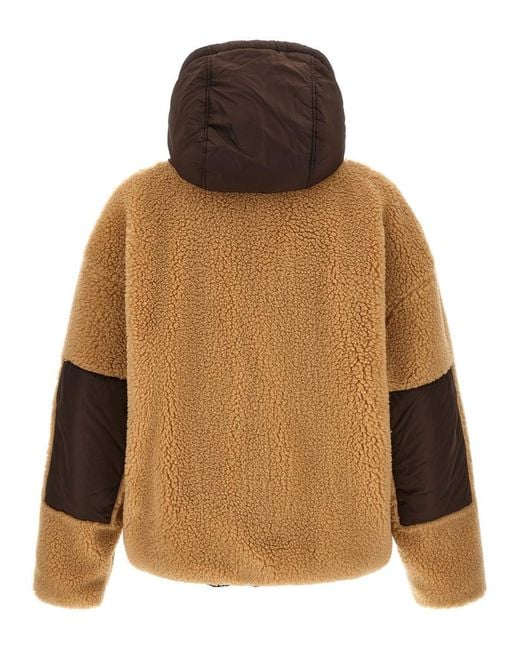 DSquared² Brown Hood Reversible Jacket for men