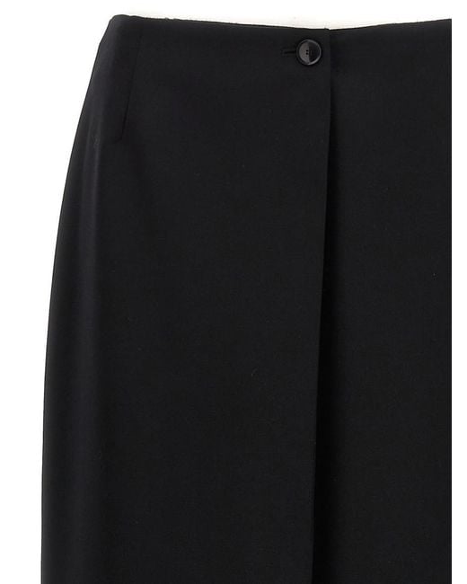Givenchy Black Long Skirt Back Slit