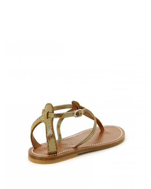K. Jacques Brown Open Toe Sandals