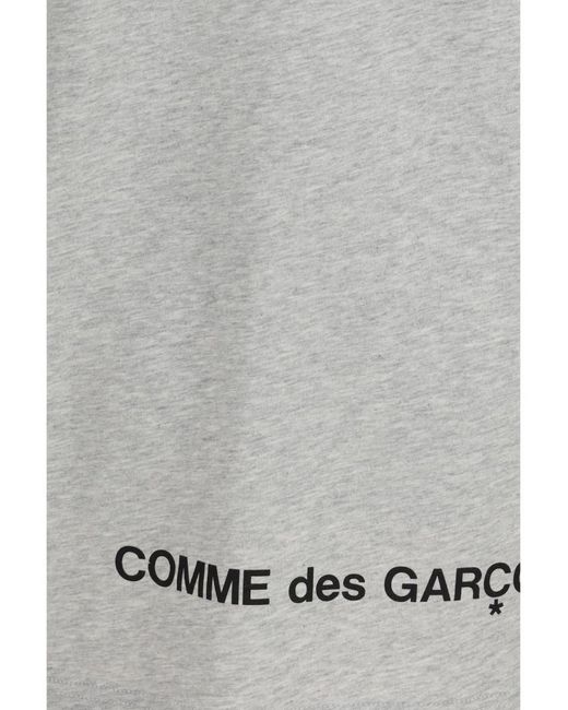 Comme des Garçons Gray Solid Crew Neck T-Shirt for men