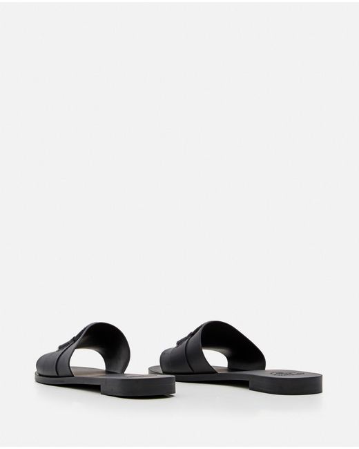 Moncler White Slip On Sandals