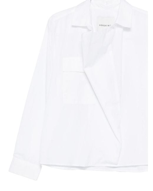 Herskind White Regular Solid Shirt