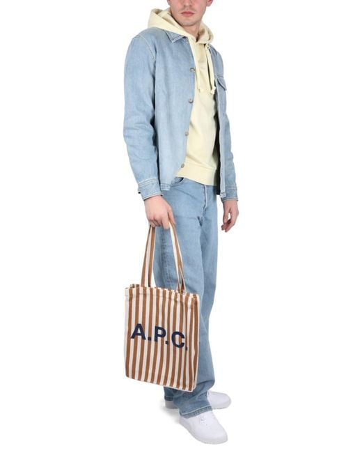 A.P.C. Blue Solid Hood Sweatshirts for men