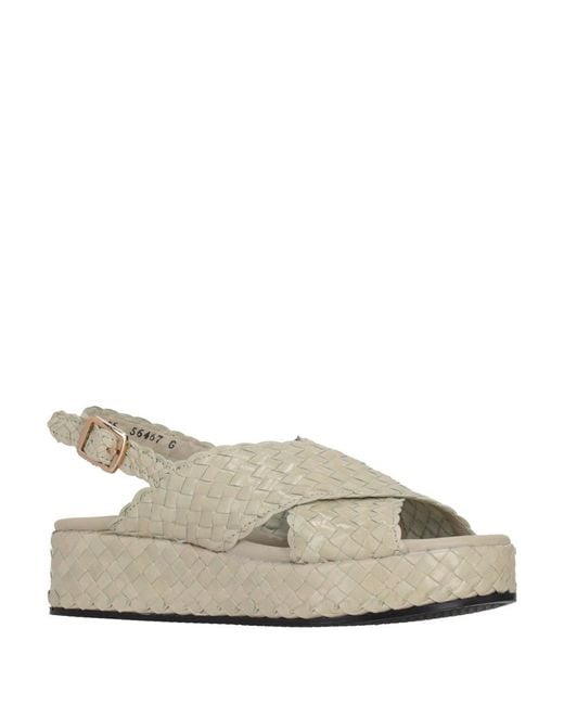 LA ROSE White Braided Sandals