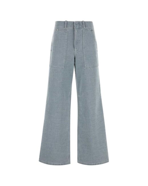 パンツ FENDI FF chambray denim pants Pants Denim Beige | Fendi