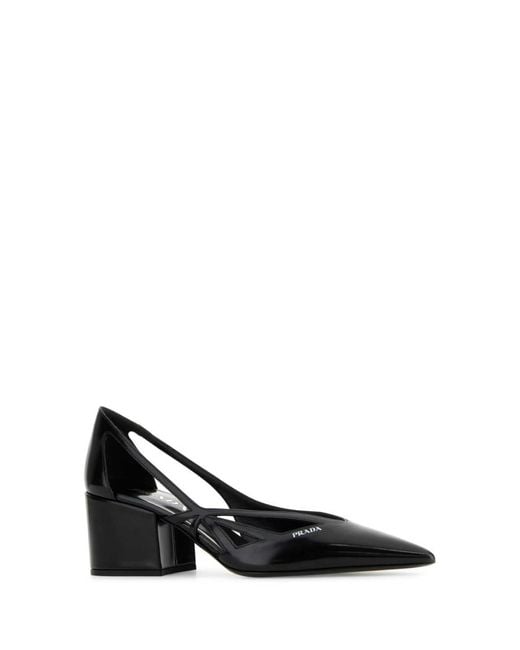 Prada Black Leather Pumps