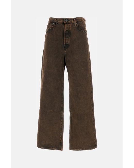 FRAME Brown Wide Leg Jeans