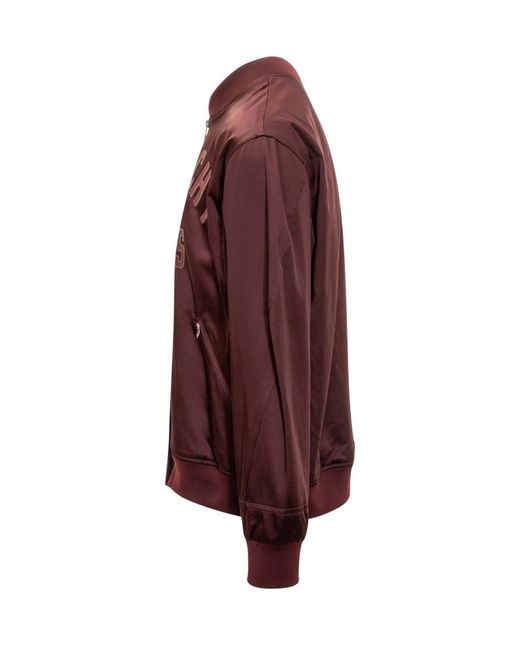 Givenchy Red Logo Mandarin Collar Jacket for men