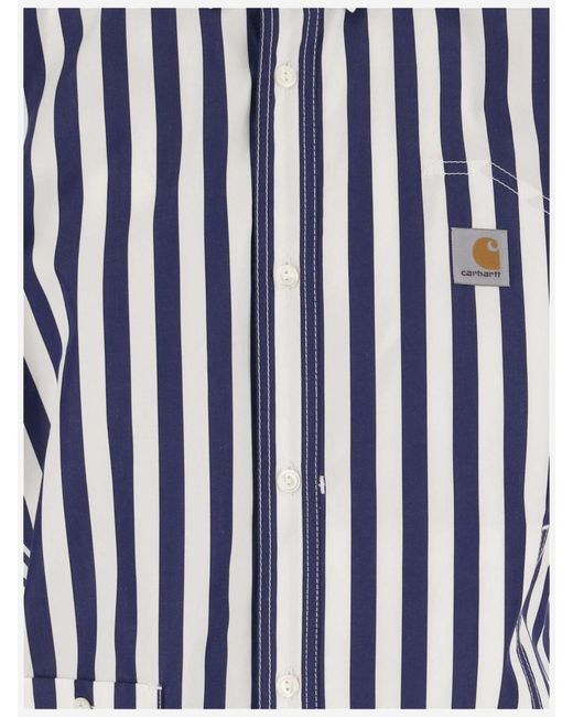 Junya Watanabe Blue Logo Patch Shirt for men