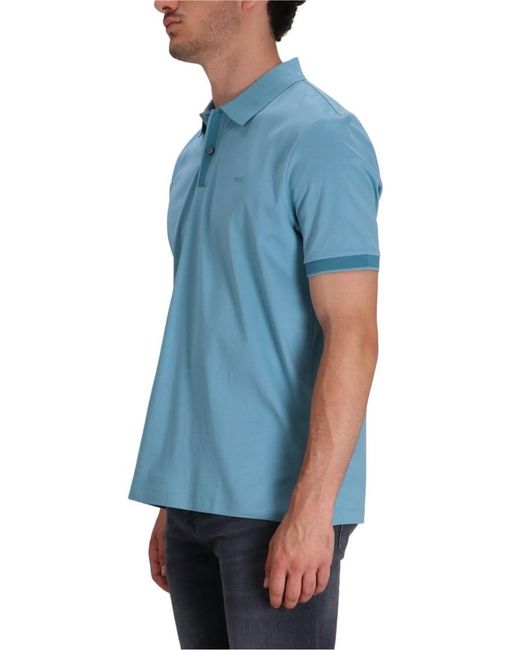 Boss Blue Slim Fit Logo Polo for men