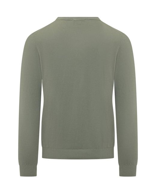 Malo Green Solid Regular Sweaters for men