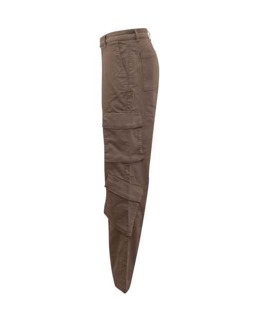 Represent Brown Straight Cargos Pants for men