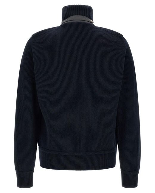 Tom Ford Blue Quilted Jacket for men