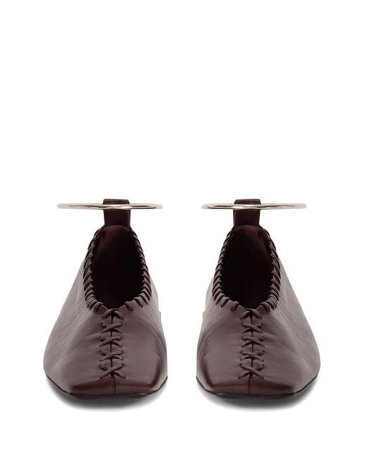 Jil Sander Brown Ring Ballerina