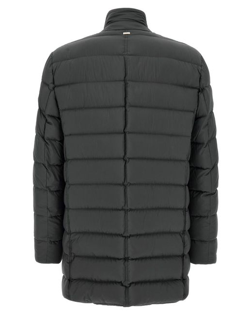 Herno Gray Quilted Jacket for men