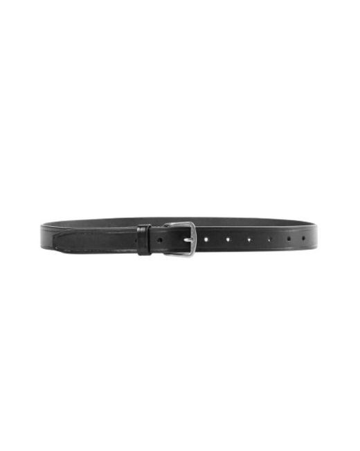 Ann Demeulemeester Black Solid Buckle Belt
