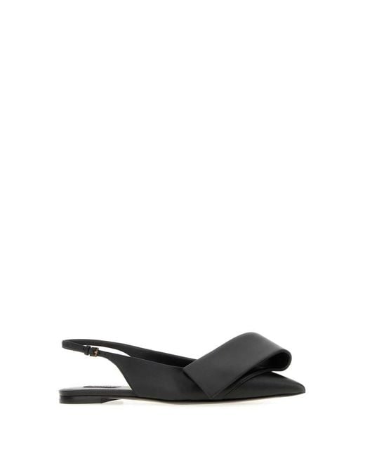 Givenchy Black Ribbon Ballet Flats