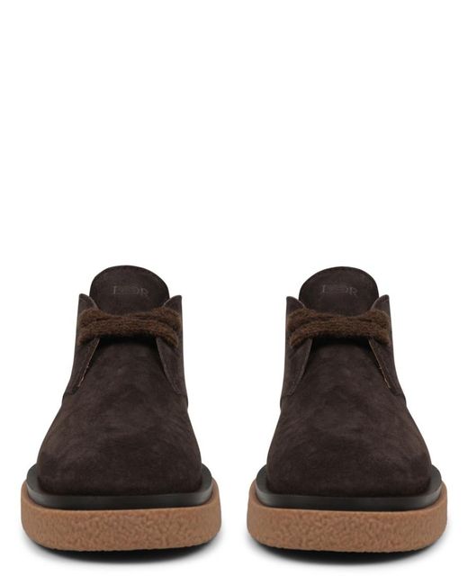 Dior Brown Suede Boots for men