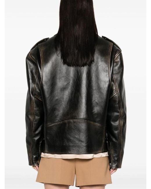 Miu Miu Black Leather Jacket