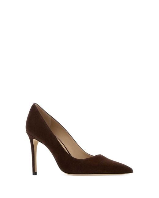 Stuart Weitzman Brown Pointed Toe Pumps