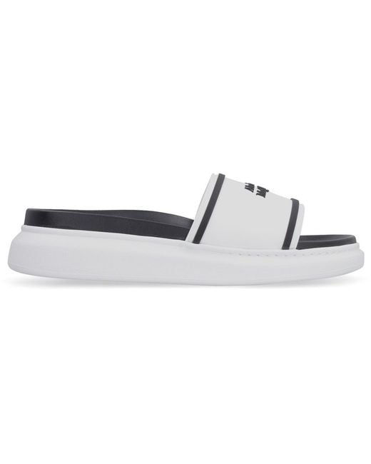 McQueen White Logo Slides