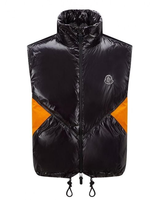 Moncler Blue Glossy Nylon Down Puffer Jacket