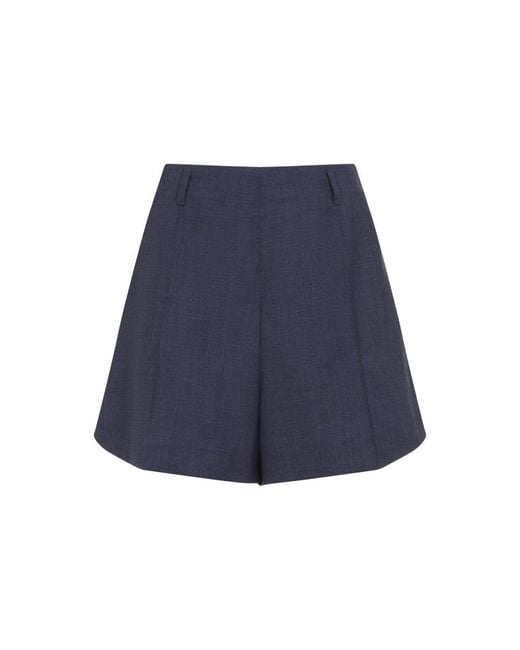 Givenchy Blue Solid Shorts