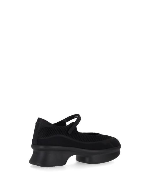 Prada Black Round Toe Ballet Flats
