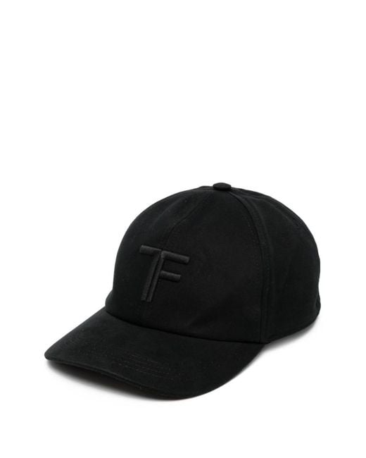 Tom Ford Black Baseball Cap With Logo for men
