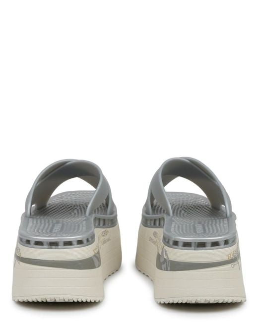Premiata Gray Solid Moura Sandals