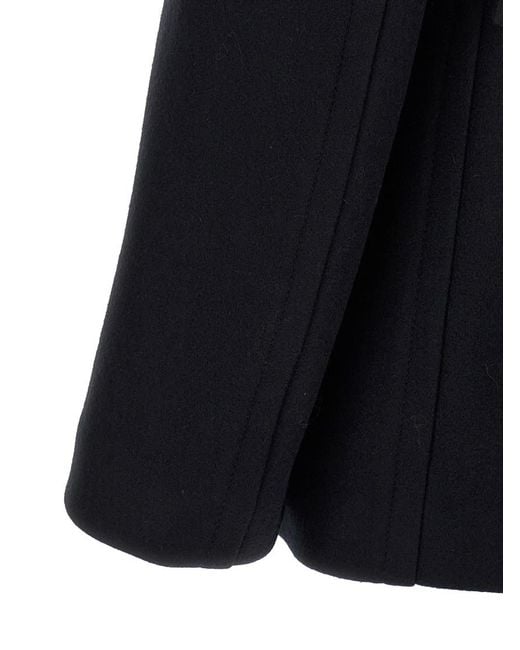 Valentino Garavani Black Wool Coat for men