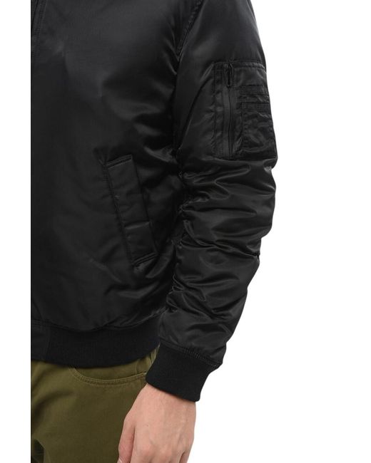 Moschino Black Regular Bomber Jacket for men