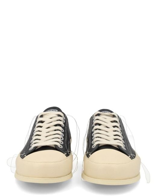 Premiata Black Low-Top Leather Sneaker for men