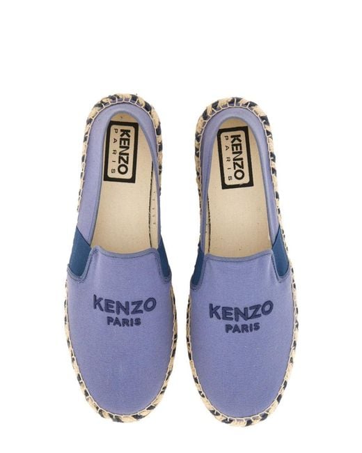KENZO Blue Logo Espadrilles for men