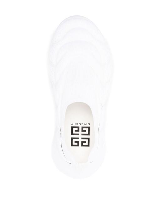 Givenchy White Tk Slipon Sneakers