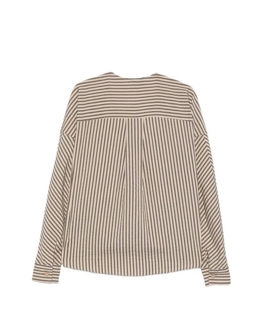 Alysi Natural Regular Stripes Shirt