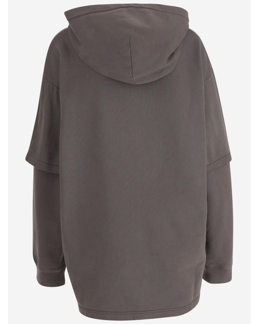 Acne Gray Layered Sweatshirt