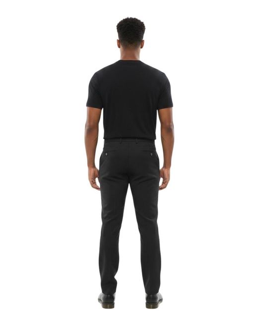 Corneliani Black Flat Front Pants for men
