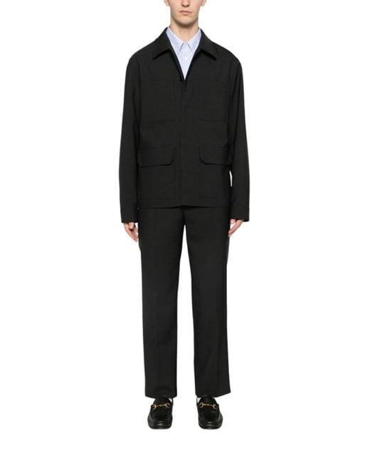 Gucci White Solid Shirt for men
