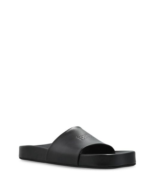 MM6 by Maison Martin Margiela White Slip On Slides for men
