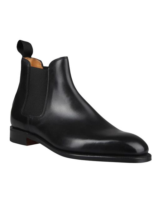 John Lobb Black Lawry Boots Shoes for men