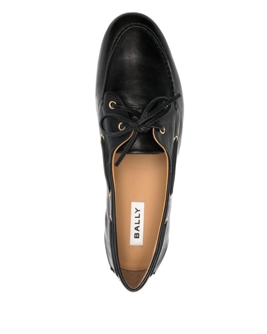 Bally Black Flat Shoes for men