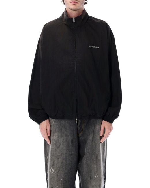 Acne Black Mock Collar Jacket for men