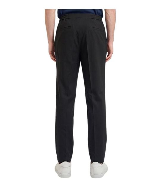 Boss Black Solid Trousers for men