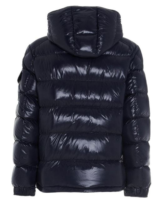 Moncler Blue Mock Collar Jacket for men