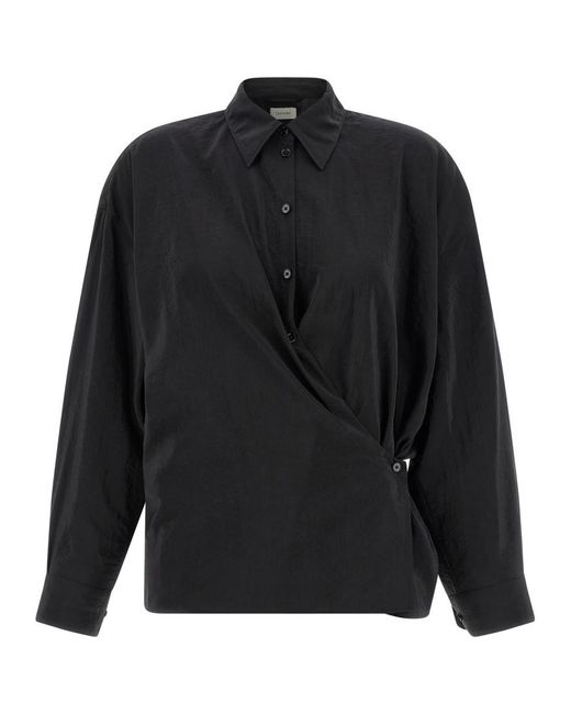 Lemaire Black Relaxed Solid Shirt