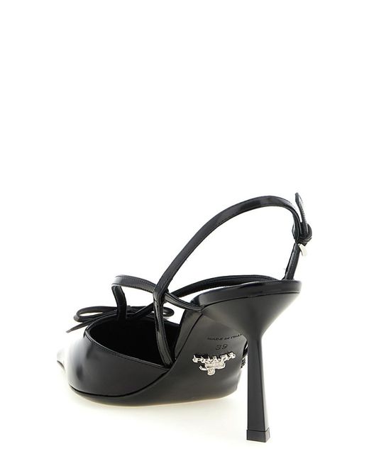 Prada Black Logo Pumps