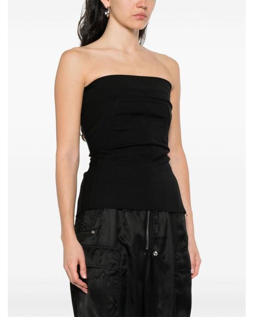 Rick Owens Black Wool Top