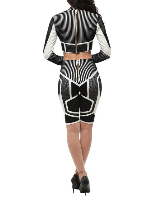 Balmain Black Stripes Shorts