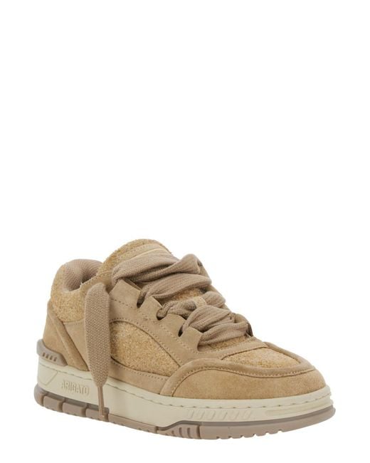 Axel Arigato Natural 'Area Lo' Low Top Sneakers With Logo Patch On The Tongue And Chunky Sole